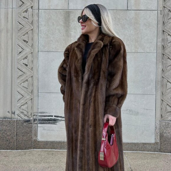 Women's Brown Coat - Picture 8 of 8